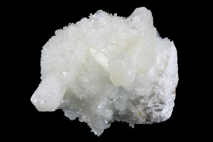 Stilbite and Apophyllite Crystals on Mordenite - India #168728